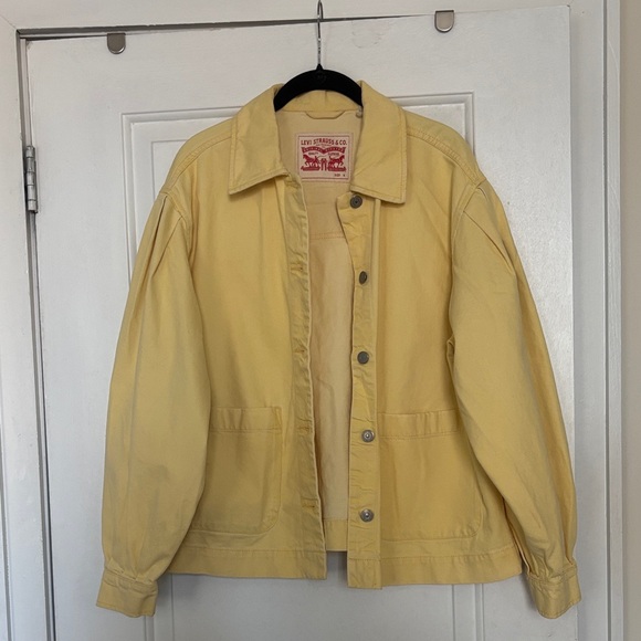 Butter Yellow Levi's Esther Modern Jacket, S - Picture 2 of 7